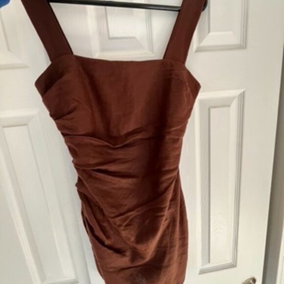 Reformation Kerrigan Linen Mini Dress NWT Size 2 - Picture 5 of 5